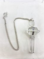 I ROCCA CRYSTAL PENDULUM with silver chain.