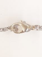 A STAINLESS STEEL CHAIN with clasp.