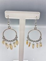 Pair of stones CITRINE QUARTZ EARRINGS.