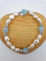 PEARL AND AQUAMARINE BRACELET