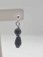 BLACK ONYX EARRINGS SMALL DROP drop drop earrings.
