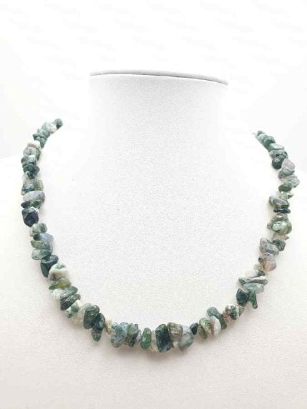 Necklace composed of beads MEN'S MUSKY AGATE NECKLACE, FREE FROM CHAINS.