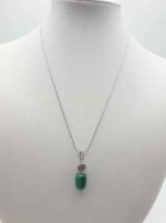 Collana CIONDOLO PENDENTE DI MALACHITE.