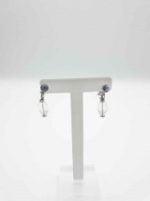Pair of CLIP EARRINGS WITH ZIRCONS AND ROCK CRYSTAL with zircons and rock crystal.