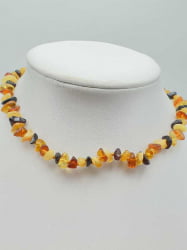 Baltic amber children's baby necklace.