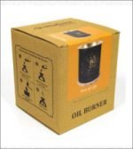 Un cofanetto Aromafume brucia essenze Albero della vita con bruciatore a nafta.