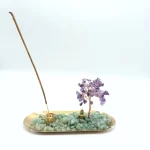 Burn incense tree amethyst