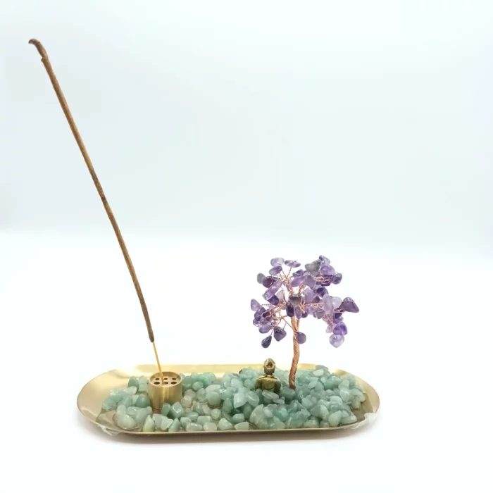 Burn incense tree amethyst