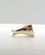 anello con agata rosa
