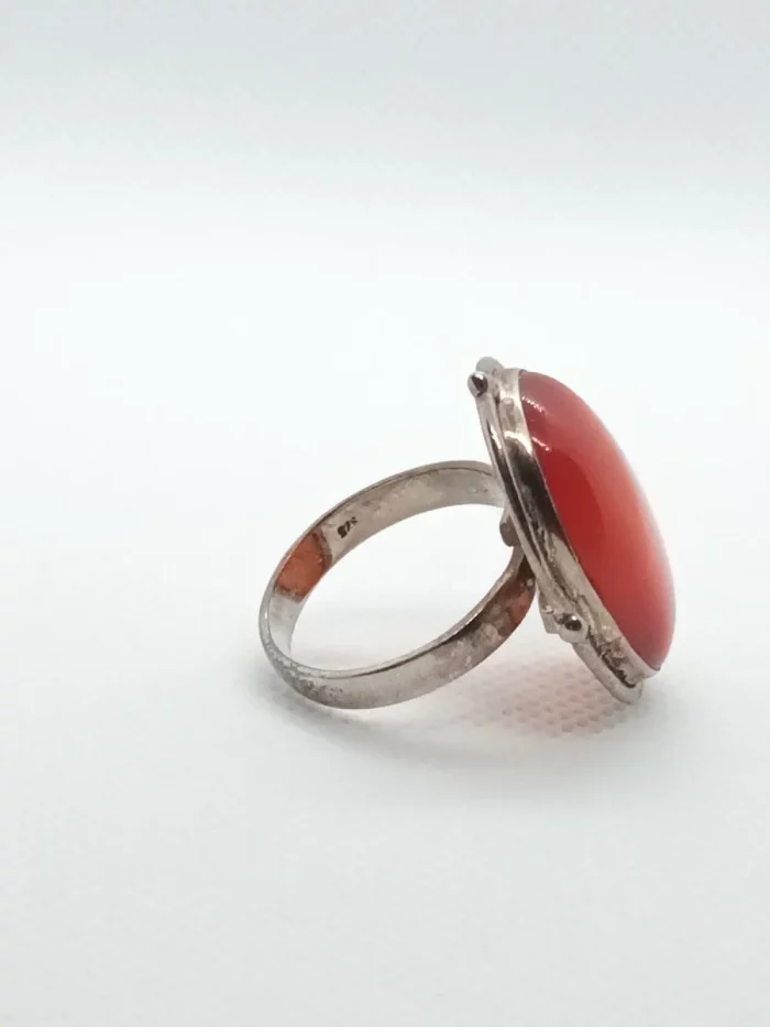 anello corniola argento 925
