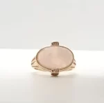 anello pietra luna rosa