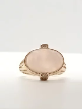 Pink Moon Stone Ring
