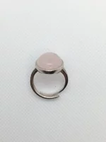 anello quarzo rosa argento 925