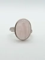 anello quarzo rosa argento 925