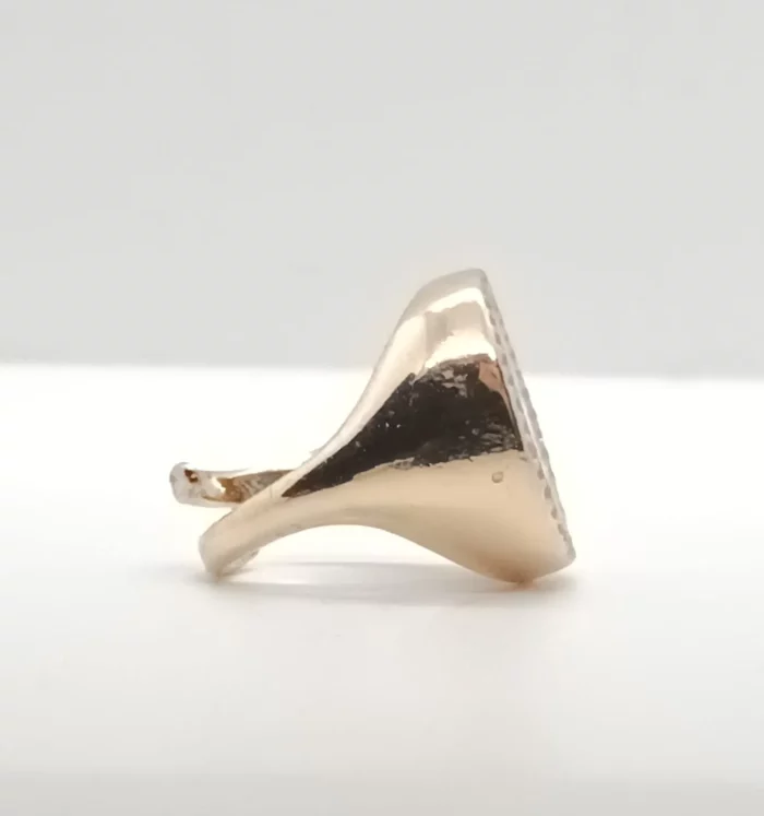 anello tondo agata blu
