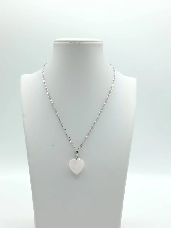 Rose Quartz Heart Pendant
