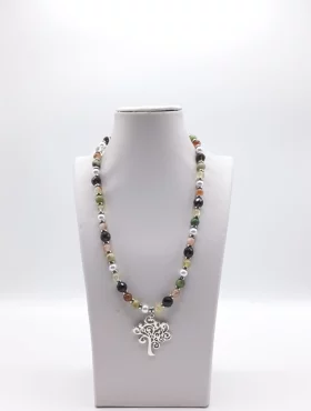 Multicolor Tree Life Necklace
